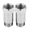 o2 sensor spacer + Oxygen Sensor 2Pcs 45mm M18*1.5 Check Engine Light Eliminator Adapter O2 Oxygen Sensor Extender Spacer Silver