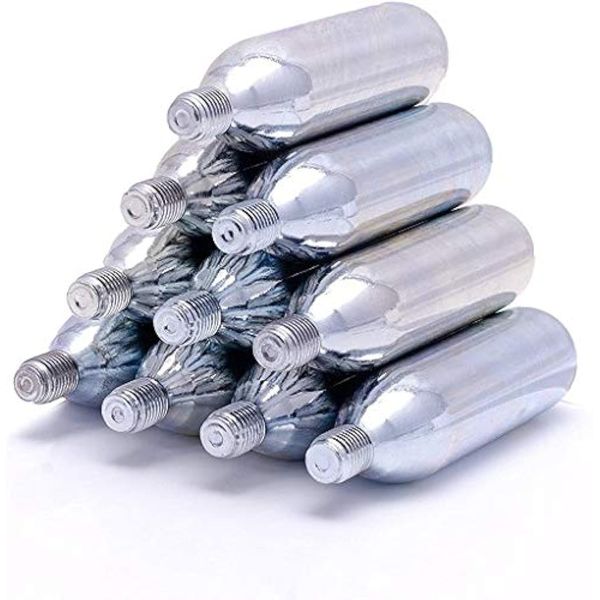 Mosa 16g Threaded CO2 Cartridge's, Silver