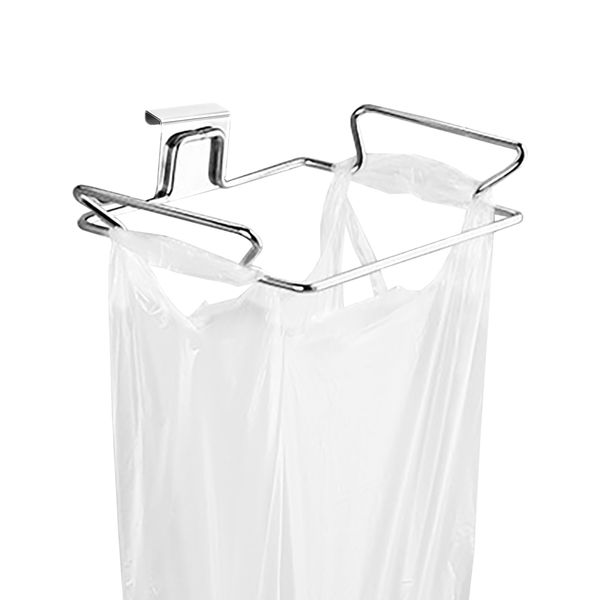 Garbage Bag Holder, Plastic Bag Hanger, Plastic Bag Holder, Garbage Bag Hook, Poly Bag Holder, Towel Holder, Towel Hang, Door Storage Rack, Kitchen Cabinet Door, Stainless Steel, IDEA PLAZA