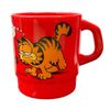 MILKY STACKING MUG Milky Stacking Mug Red Garfield