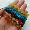 CrystalAge Black Tourmaline Gemstone Chip Bracelet