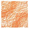 Koziol 2033509 Silk Room Divider Ornament, Transparent Orange