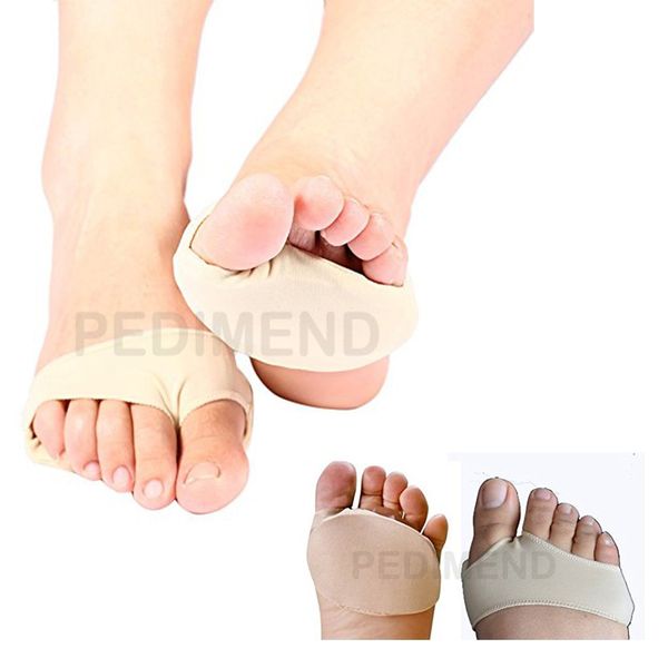 PEDIMEND Fabric Gel of Forefoot Pad Posture Correction High Heels Cushions (2PAIR) | Superb Protection & Relief for Prominent Metatarsals, Corn & Callus | Unisex | Foot Care