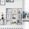 9 Cube Storage Wooden Bookshelf Organizer Customizable W/5 Removable Back Panels