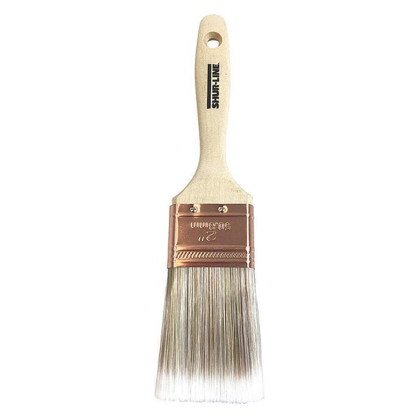 SHUR-LINE 70001FV20 Paint Brush,2",Flat Sash,PET/Nylon,Soft 48WM01