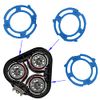 SH50 Replacement Heads with Blade Retaining Rings for Philips Norelco 5000 Series 6-pc Pack