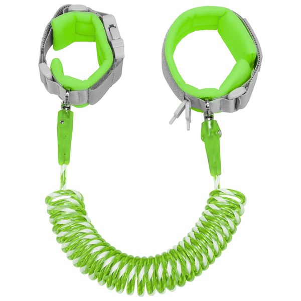 Dr.Meter Kids Leash for Toddler, Reflective Anti Lost Wrist Link with Key & Lock, 8.2ft Safety Wristband Child Walking Harness for Supermarket Mall Airport Amusement Park Zoo Travel Essencials