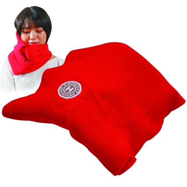 [Compact Neck Pillow] HIRUNEGAO Neck Pillow, Nap Pillow, Desk Neck Pillow, Compact, Napping, Portable Pillow, Travel, Airplane, Business Trip, Travel, Mobile Pillow, Travel Pillow (Red)