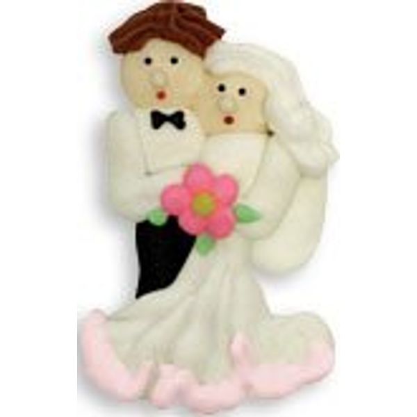 Item#38925 - Mini Bride & Groom Royal Icing Cake/Cupcake Decorations 12 Ct