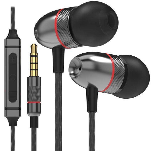 Betron ELR50 Earphones with Microphone Noise Isolating Wired In-Ear Headphones Dynamic Bass Black