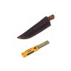 BNB Knives Drop Point Classic Utility Hunter Knife and Bench Stone