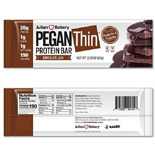 HK Mall Primal Thin Protein Bars w/ 20g Organic Grassland Whey (130 Cal 1g Sugar 1 Net Carb) (Gluten Free) (12 Bars), 12 Count (1 Pack), Chocolate