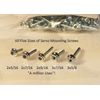 Servo Mounting Screws 48pcs each of five different sizes plus Bonded Washer Set.