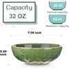 18-Piece Ceramic Dinnerware Set, Service for 6, Includes 6 Dessert Plates, 32Oz 