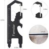 Keychain Multi-tool 3Pack Metal Pocket Tool Portable No rust Black 