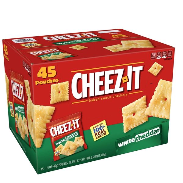 Cheez-It Baked Snack Cheese Crackers, Original, Single Serve, 1 oz Bags�(30