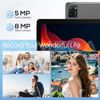 DigiLand Android Tablet, 10.1" Android 14 Tablets with Octa-Core, 6000mAh Battery, Dual Camera, IPS HD Display, Ultra-Thin & Lightweight - Gray