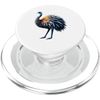 Origami Art Emu Bird Emus PopSockets PopGrip for MagSafe