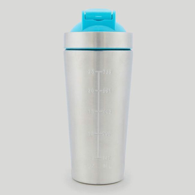 Medium Metal Water Bottle - Blue - Myprotein