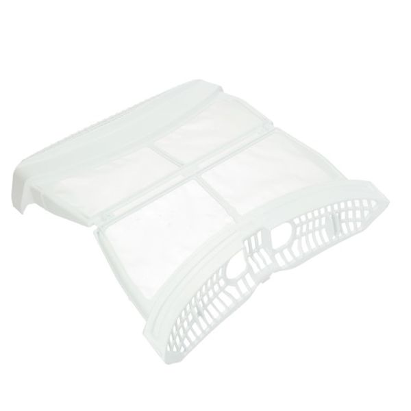 SPARES2GO Fluff Filter Lint Screen compatible with Beko Tumble Dryer (White)
