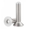 304 Stainless Steel Hex Socket Countersunk Bolts M8 x 45, 11 Pieces, Countersunk Cap DIN7991