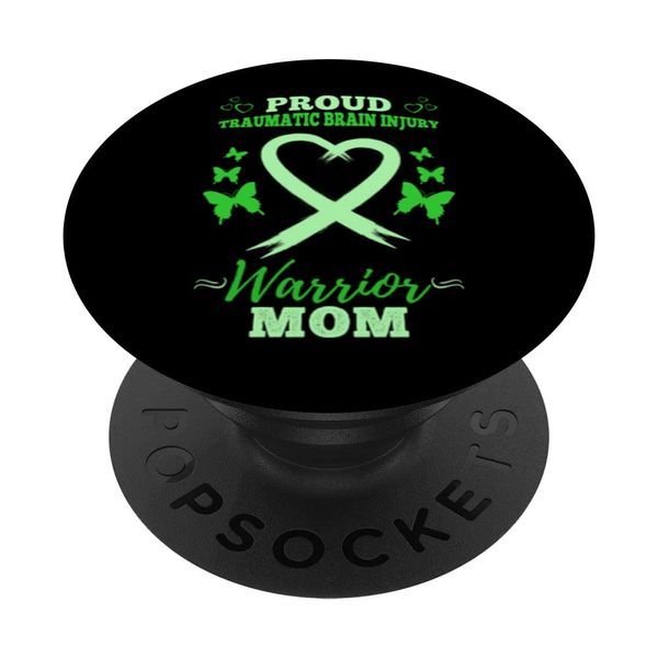 Proud Traumatic Brain Injury Warrior Mom PopSockets Swappable PopGrip