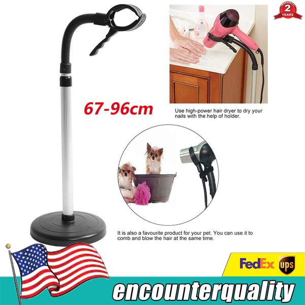 Vertical Pet Hair Dryer Holder 360 Degrees Rotatable Stand Support for Dog Cat