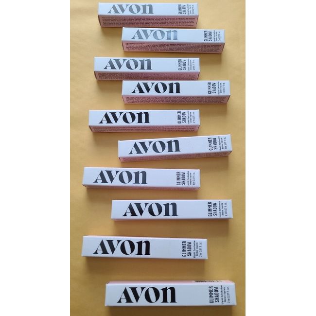 Avon Glimmer Shadow  10 LOT  Liquid Eyeshadow -Peach Sapphire Nib Free Ship !!!