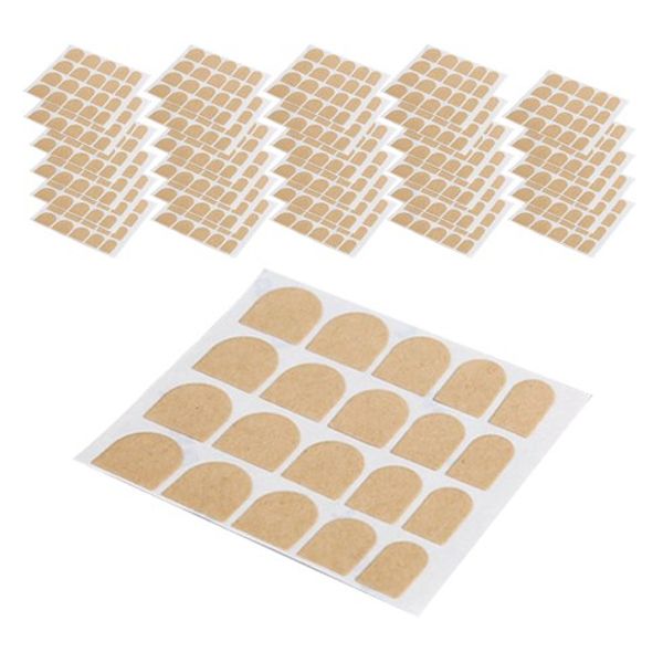 Open Run Nail Tips Pedi Tips Double Sided Tape Stickers 50pcs