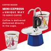 Bialetti - Mini Express Kandinsky Mocha Set of 2 Cups (80ml) Light Blue Aluminium