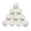 Glitter Glow Gold Luxury Bath Bombs -Set of 10 - Extra Large - 4.5oz