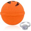 Jackpot Candles Bath Bomb with Size 9 Ring Inside Halloween Jack O Lantern Extra Large 10 oz Made in USA