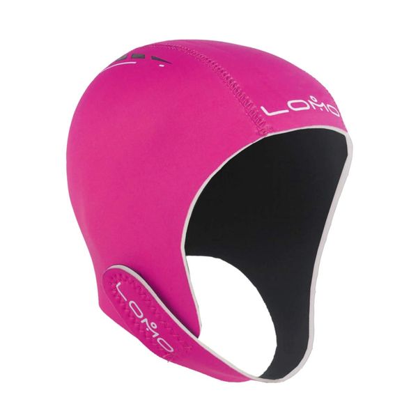 Lomo Triathlon Open Water Neoprene Swimming Cap - Pink (Small)