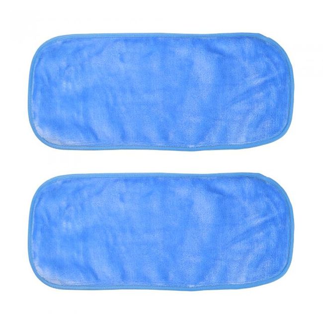 VOCOSTE Makeup Remover Cleaning Cloth Makeup Remover Cleaning Towel Washable Reusable Suitable for Most Skin Types 40x20cm 2pcs Blue