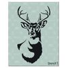 Stencil1 Winter Christmas Stencils (Antlered Deer Stencil 8.5" x 11")