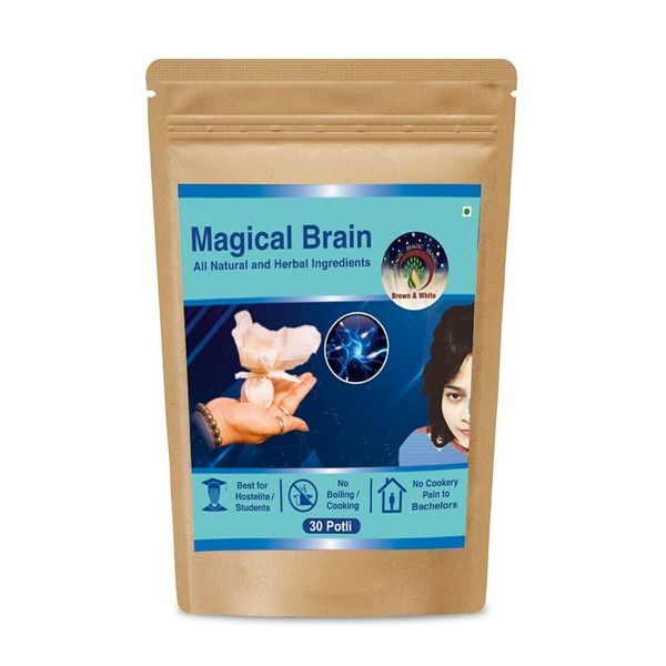 Brown & White Magical Brain Tonic. (30 Potli)