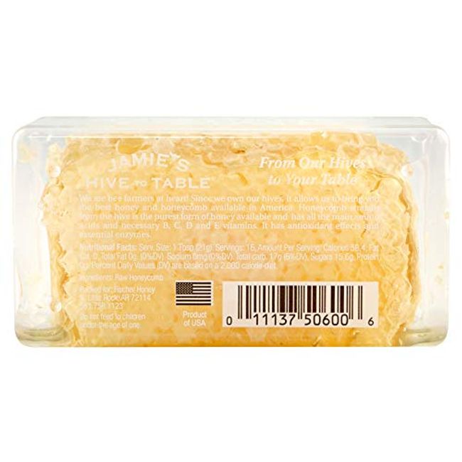 Raw Honeycomb. Raw Honey Comb Filled With Pure Honey Real Comb Honey, Raw  Food, 12-16oz 