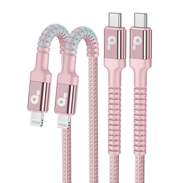 USB C Lightning Cable, 2-Pack, Type C Lightning Cable, Fast Charging & High Speed Data Sync, C-Type iPhone Cable, iPhone 13 / Mini / Pro / Max, iPhone 12 / SE / XR / XS / X / 8