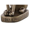 Top Collection 8" H Egyptian Cat Goddess Bastet Figurine. Authentic Replica to Honor Your Beloved Feline. Bronze Powder Mixed with Resin - Bronze Finish with Color Accents.