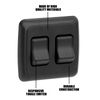 Double SPST On-Off Switch with Bezel, 12V Light Switch for RV, Camper(Black)