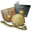 Bible Verse Brass Compass – “Be Strong and Courageous” (Joshua 1:9) | Christian Gift for Graduation, Baptism, Confirmation – Religious Keepsake for Boys, Girls, Teens, Men, Pastors & Church Events