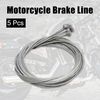 sourcing map 5pcs Universal 1.8m Length Metal Brake Line Cable for Motorcycle
