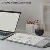 TOWON Desktop Glass Whiteboard with Basic Calculator, 12 Digit LCD Display, W...