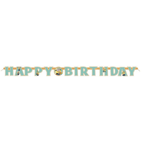 6ft Despicable Me Minions Birthday Banner