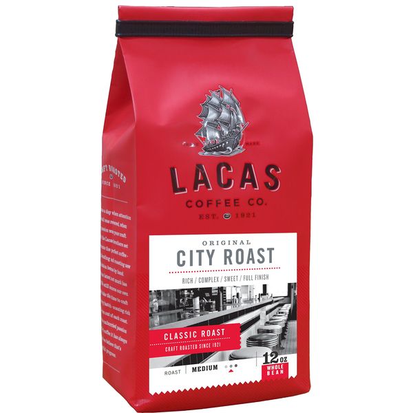 Lacas Coffee Company Original City Roast Whole Bean 12 oz.