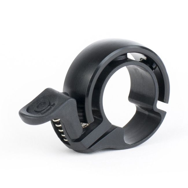 Knog Oi Bicycle Bell, Beautifully fits Around Handle Bars, Updated Design and Color, black