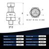 Pressure Sensor Transducer Transmitter 150PSI 1/8"NPT Thread for Air Water