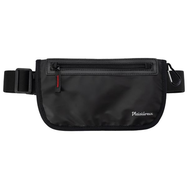 Security Pouch, Passport Case, Skimming Prevention, Waist Bag, Travel Pouch, Wallet, Waterproof, Convenient Goods, Black