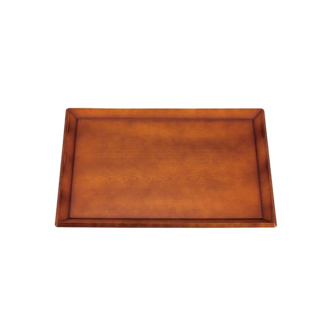 (A) Fuji Long Hand Grain Basin, Matte Brown, Scale, 0.1 x 8.3 x 0.6 inches (30 x 21 x 1.6 cm) ||