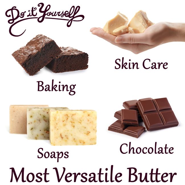 Raw Cocoa Butter Pure Unrefined Food Grade